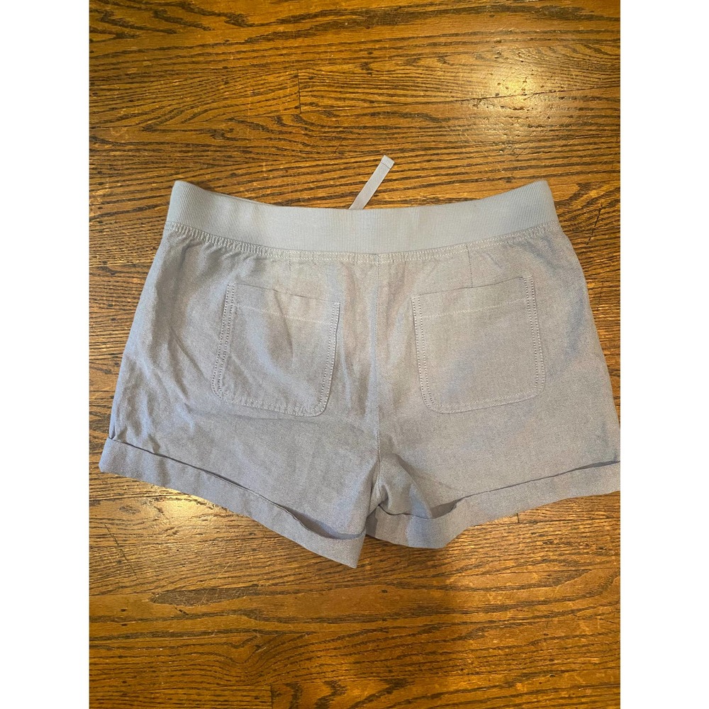 NWT Ann Taylor Loft NEW - Size 6 Blue Shorts with Clasp and Tie - Picture 2 of 6